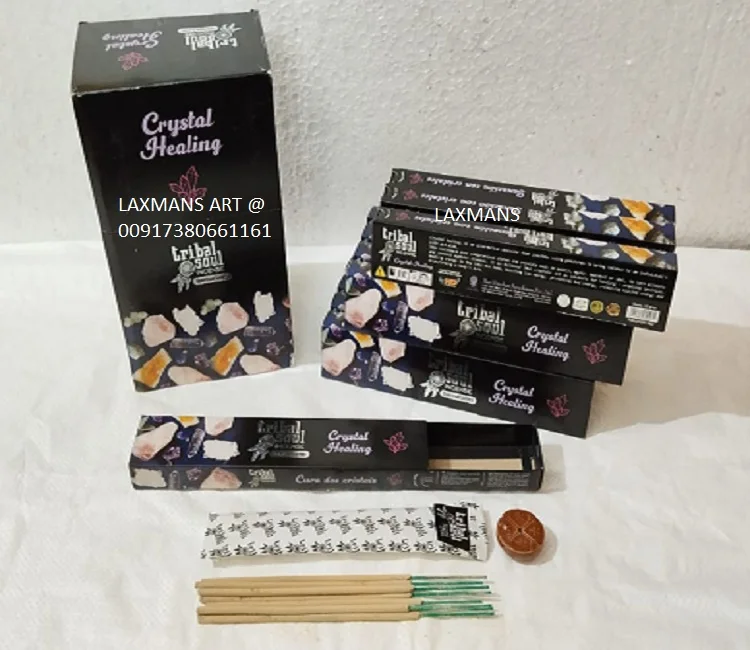 New Tribal Soul HD Band Crystal Healing Perfumed Incense Sticks 15 g Pack Wholesale Supplier From India