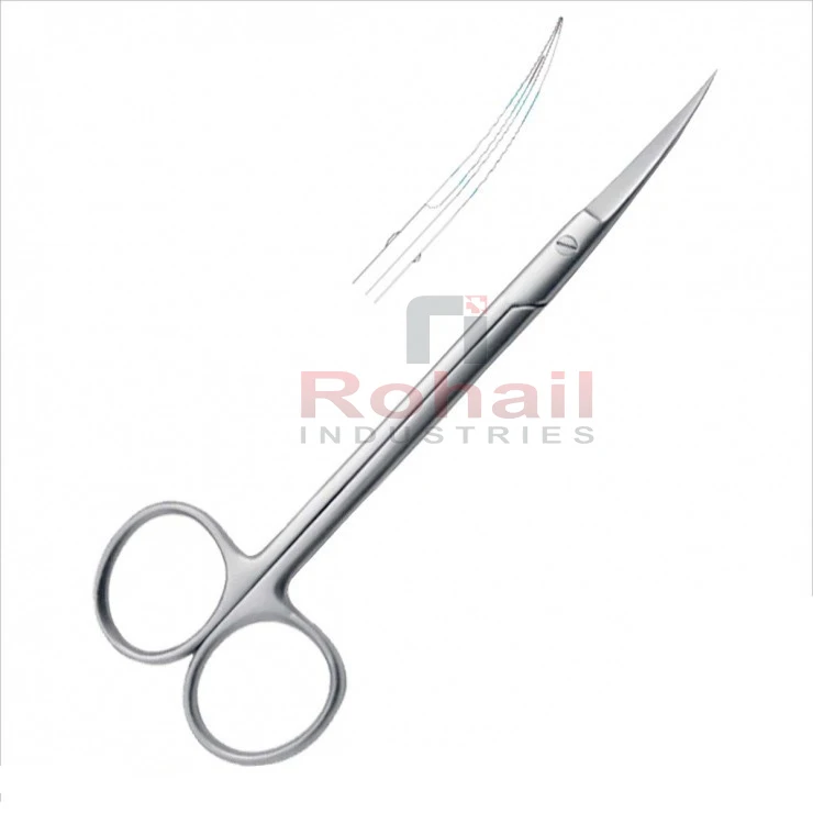 Ножницы Iris прямые и Изогнутые Стоматологические Хирургические Lister бандажные ножницы с золотой ручкой