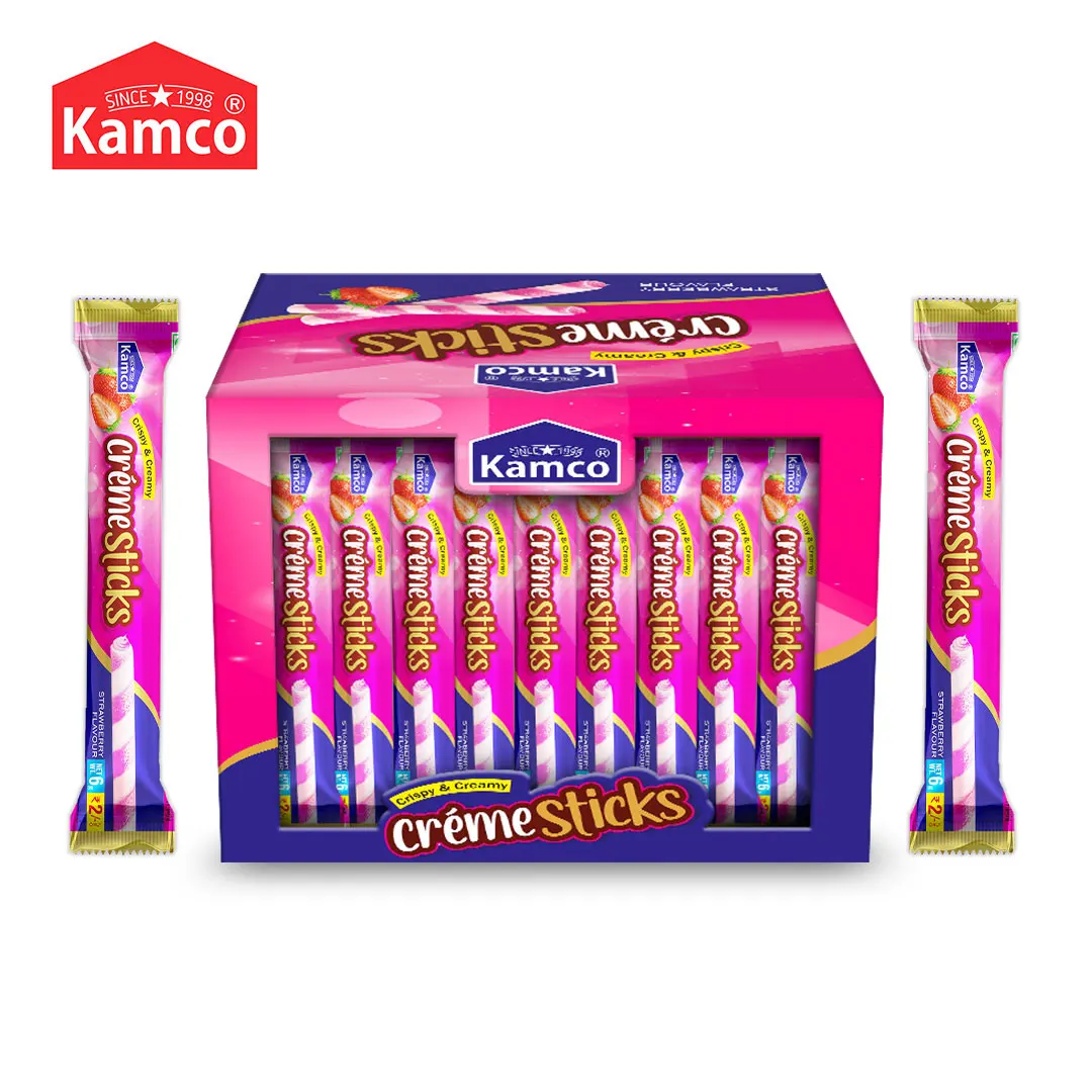 Export Quality Creme Sticks Strawberry Flavored