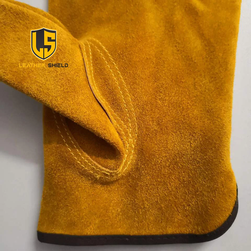 Competitive price full palm safety cow goat grain leather driver working gloves