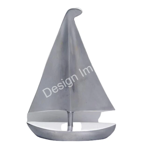 Buy Online Antique Sailboat Model Table Object Easy Movable Unique Logo Printed Cast Aluminium Yacht Table Accent From India