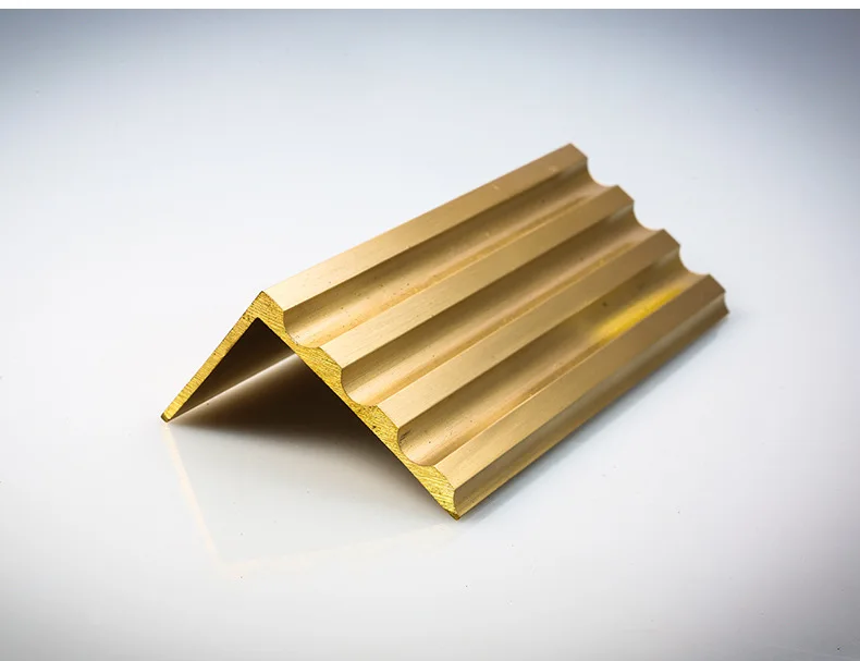 Customized Decorative Ceramic Metal Bullnose Corner Curved Wall Round Edge Brass Tile Trim FOR APARTMENT