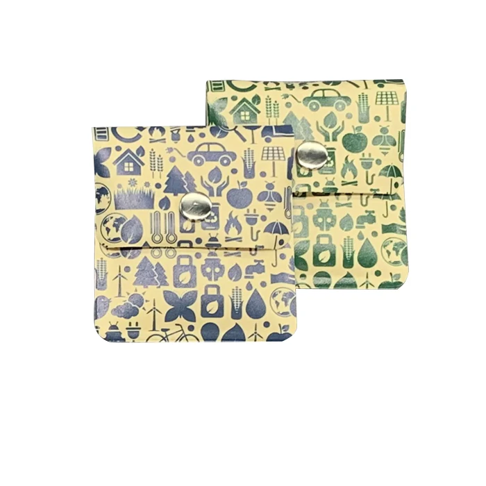 UKETA Eco Friendly Smoking Accessories Recycle EVA Mini Travel Carry Outdoor Ash Bag Kraft Paper Portable Pocket Ashtray Pouch