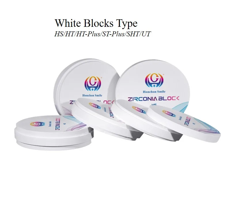 Honchon STP White Zirconia Blocks Dental Implant Materials Dental Lab Zirconia Blank Zircon