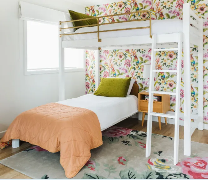 Bedroom Home Furniture well Dried Solid Wood Twin Over Bed Wooden Bed For Kids Children Wood Bunk Bed Kids