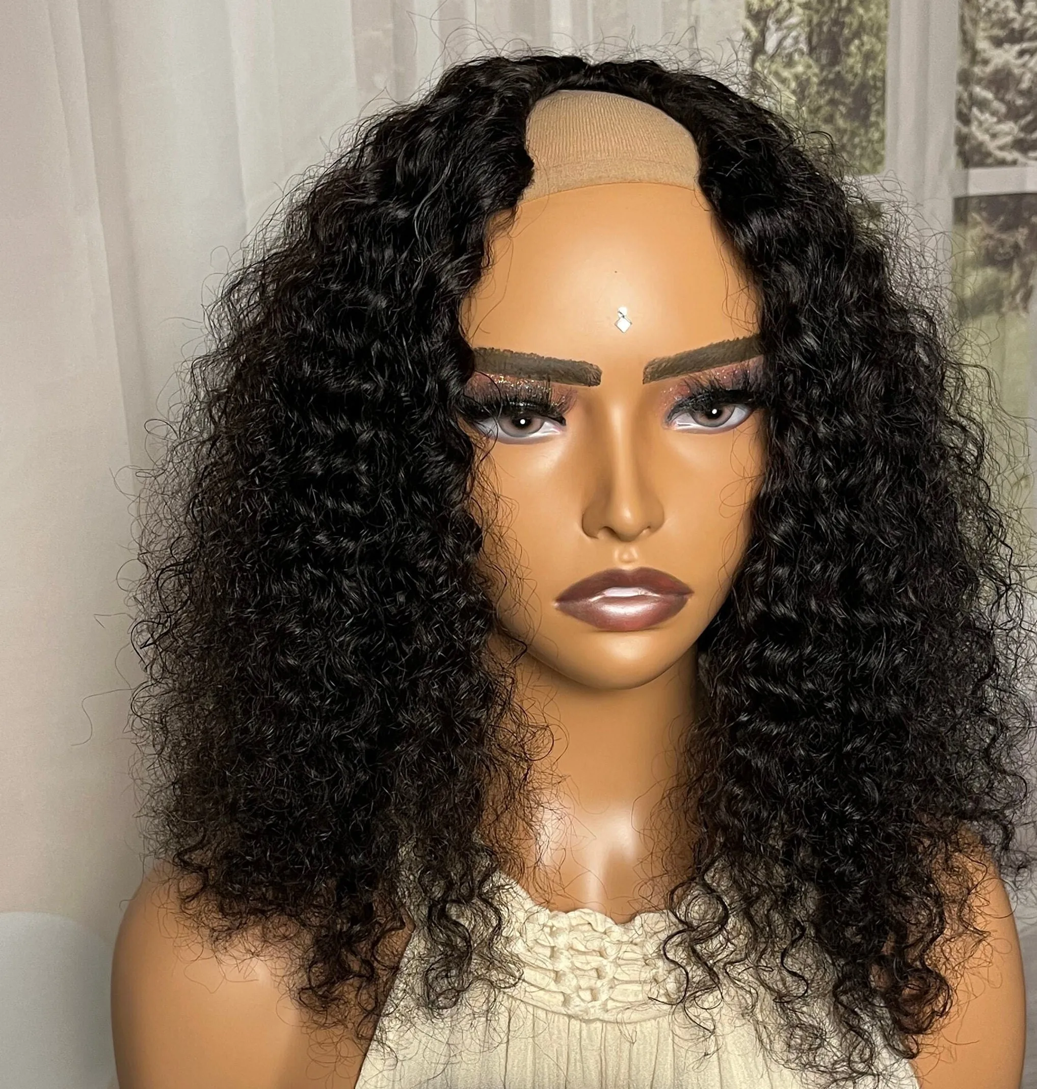 Оптовая продажа, парики pixie curly U Part V Part, красивые вьетнамские человеческие волосы для наращивания, текстура