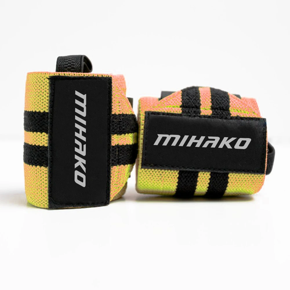 Factory custom training gym elastic support bandage weight lifting fitness wrist wrap strap