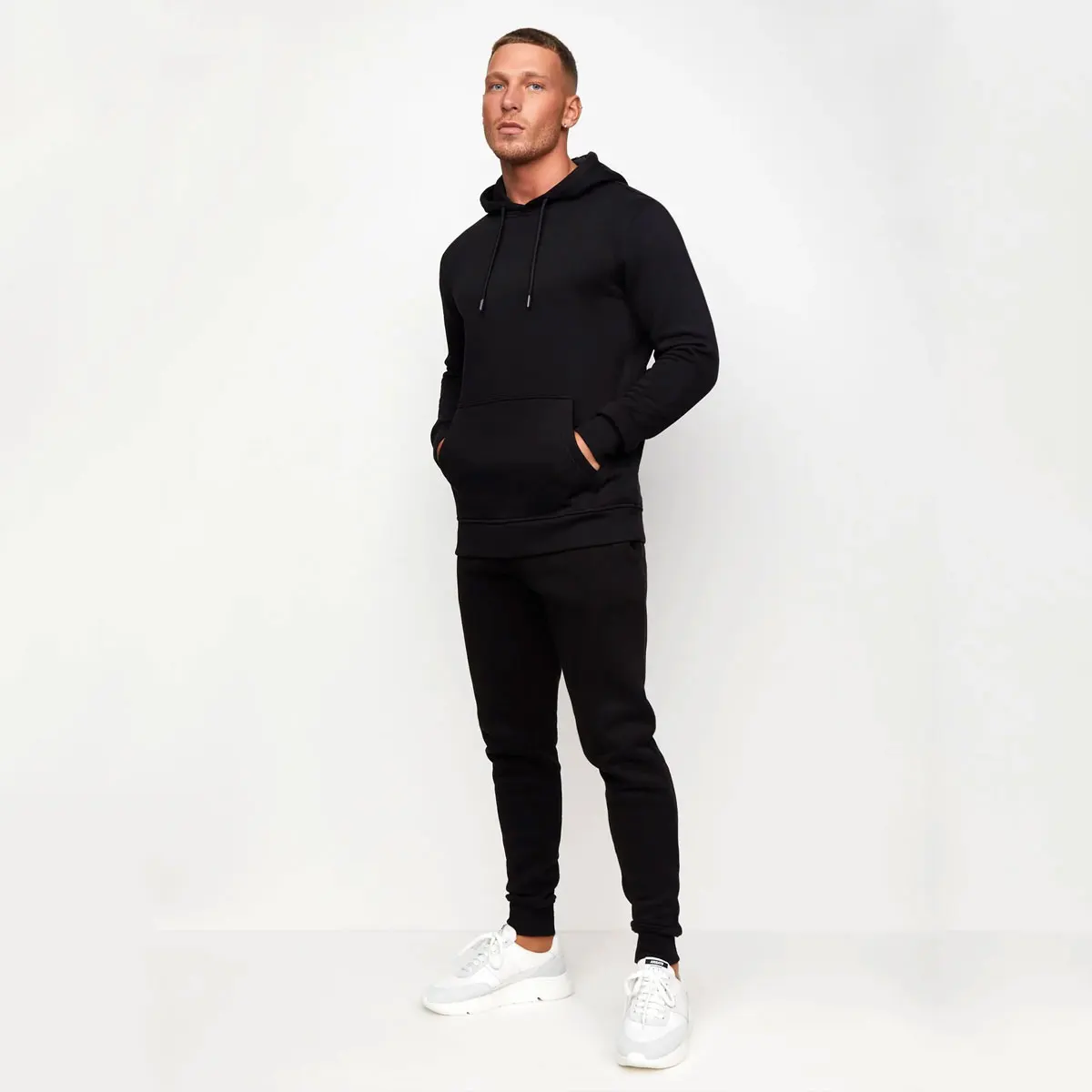 Wholesale Street Wear Fleece Man Track Suit Custom 2 Pieces