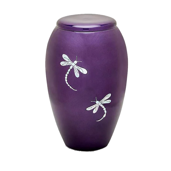3 Eagles Wholesale Handmade Keepsake Ashes Urns For Human Custom Ceramic Drop Shape Adult Cremation Urn