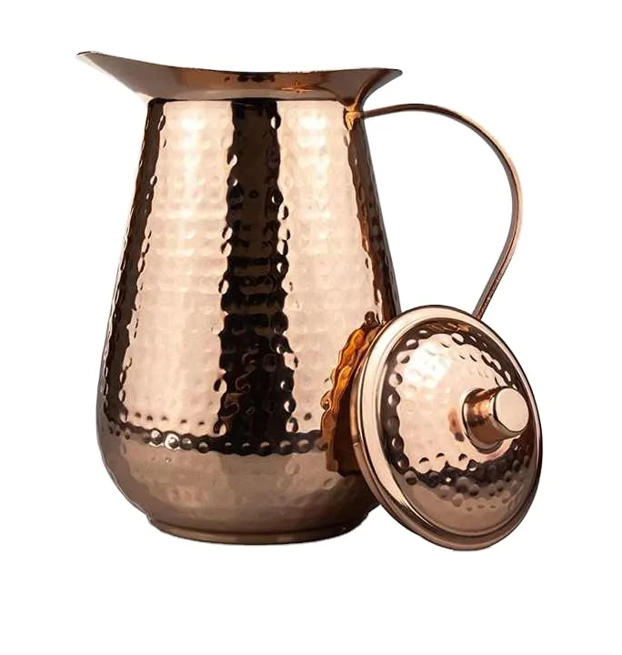 Copper Pitcher With Lid 68 Oz Drink More Water Lower Your Sugar Intake And Enjoy The Health Benefits Wholesale Manufacturer 2023