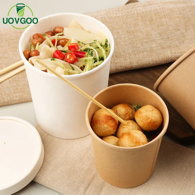 Wholesale China manufacture disposable soup cups paper food soup containers cup paper food container