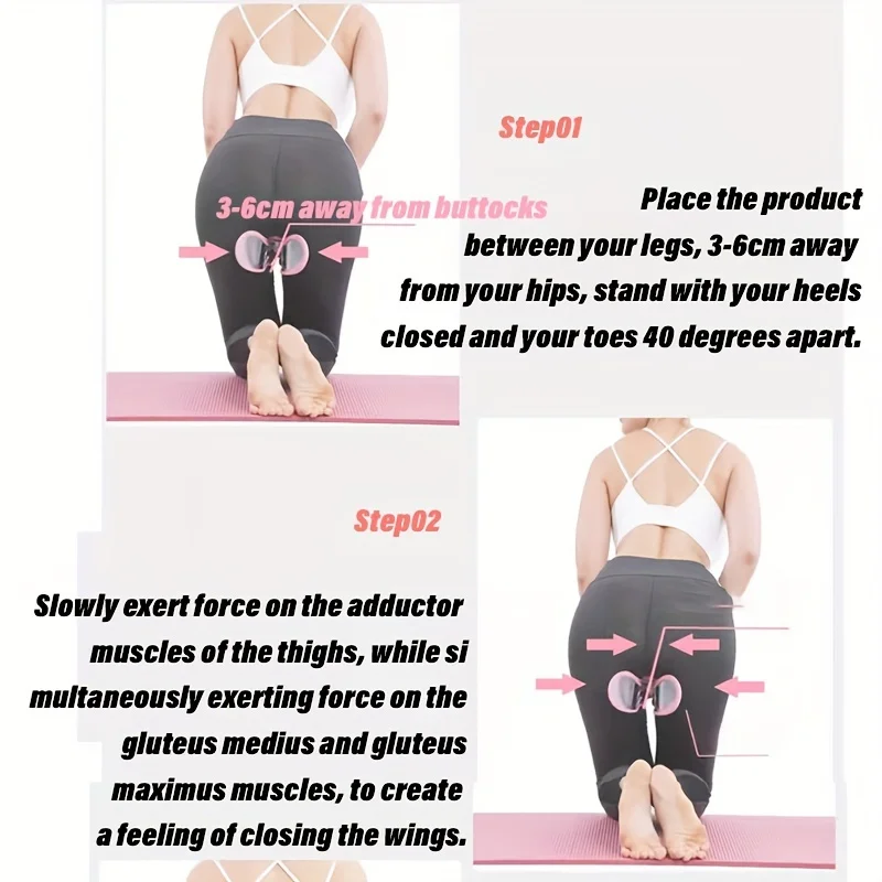 Adult Pelvic Floor Muscle Trainer Stainless Pvc Inner Thigh Exerciser Buttock Lifting Hip Tightening Postpartum Recovery Fitness