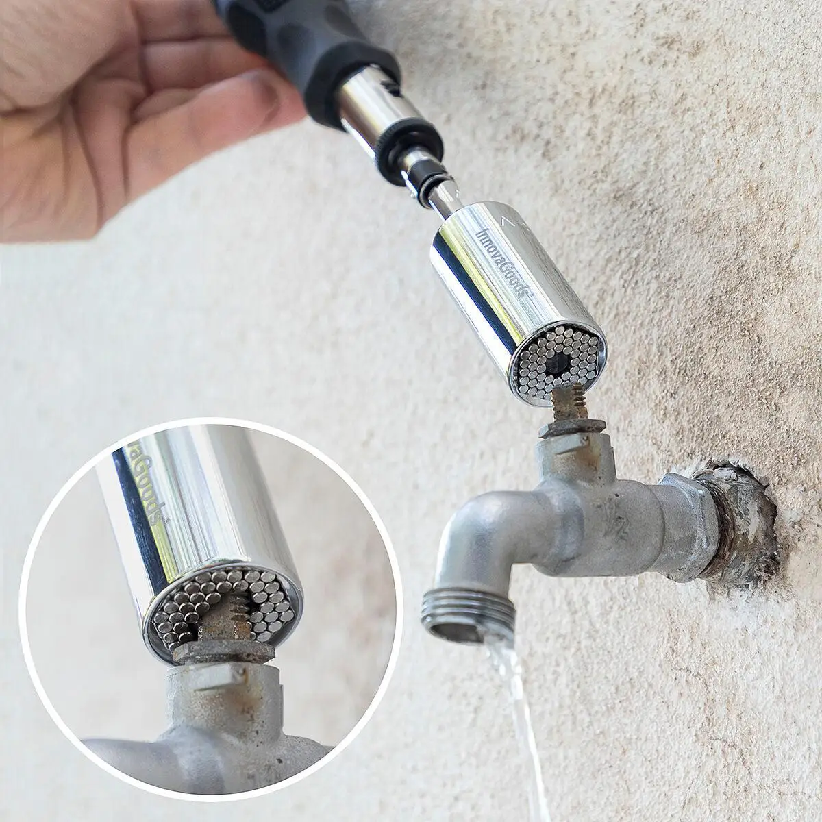 InnovaGoods Universal Socket Wrench with Uniscrew Accessories