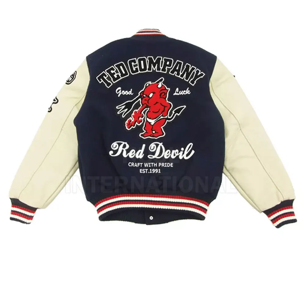 Leather Sleeves Men Letterman Jacket Custom Logo Design Letterman Jacket New Fashion Letterman Jacket