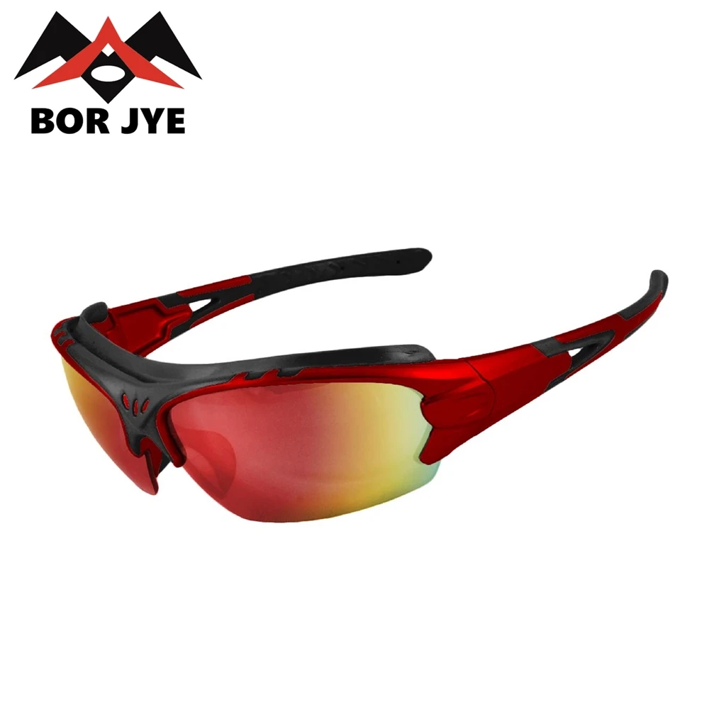 Borjye J116B оптовая продажа черные линзы противотуманные спортивные солнцезащитные