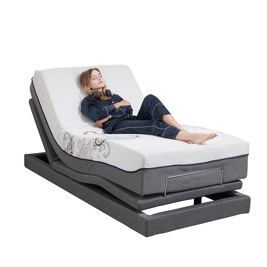 Multi Preset Position Strong Massage Function Wireless Remote Control Electric Adjustable Bed