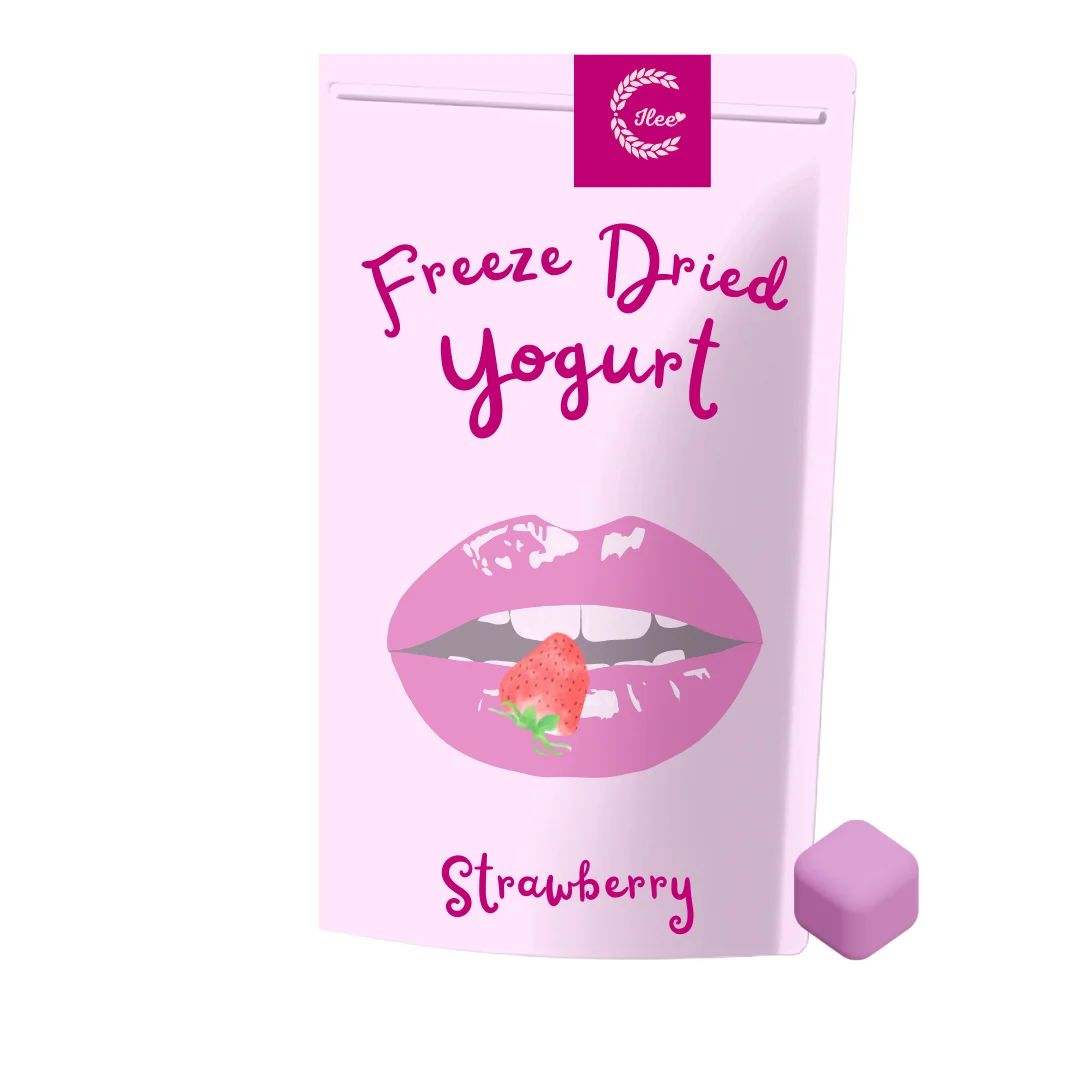 Freeze Dried  Snack Yogurt Strawberry Flavor  Imported   from Thailand  by BEST A EVER Co., Ltd  Captain iLee Brand