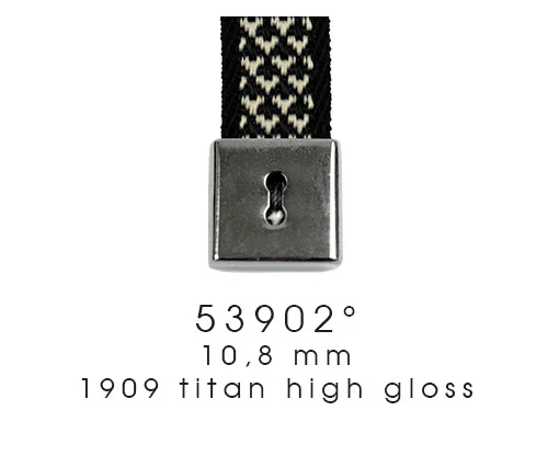 Clothing Accessories High Quality Eco-Friendly Custom Fashion Flat Drawstring Cord End 53902 For 10.8 mm Ribbon