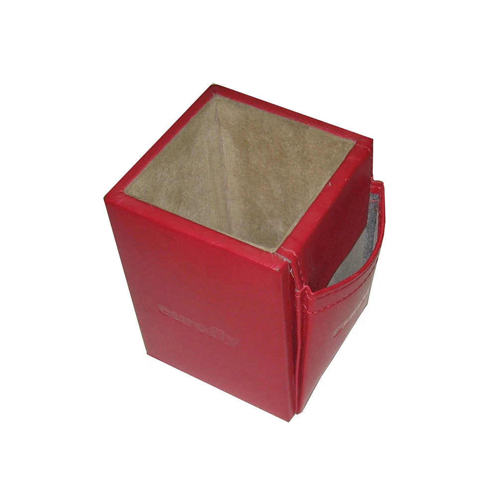 Luxury Leather Made Red Desk Pens And Other Accessories Organizer For Home And Office