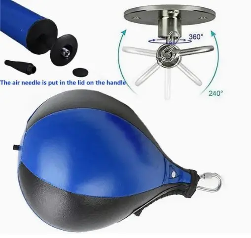 Hand and Eye Coordination Pear MMA Boxing Bag PU Reflex Punching Speed Ball Platform Training PU Punching Double End  MS-SB-020