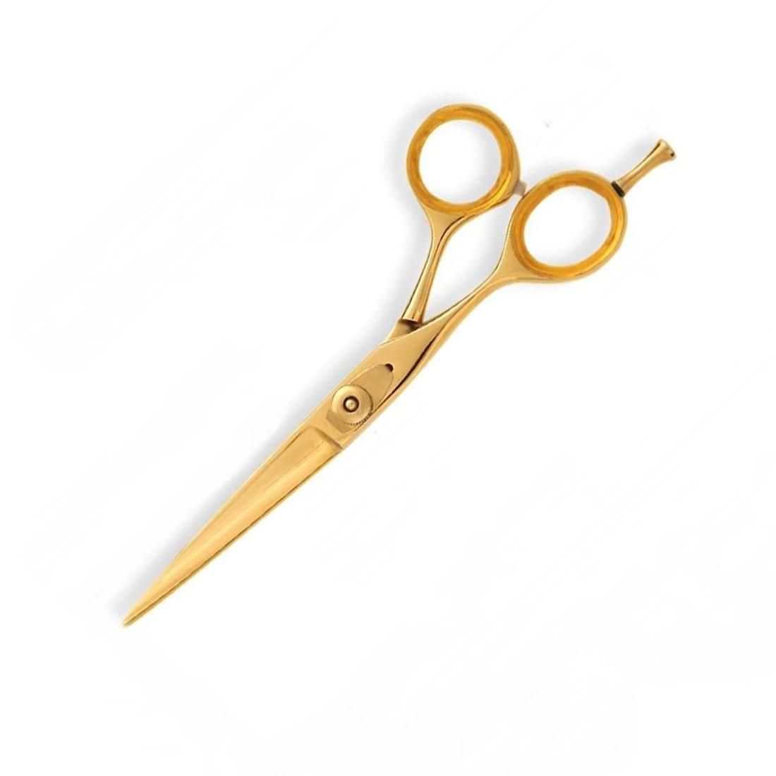 Professional Hair Cutting Scissors 1Pc Shears for Texturizing and Blending Barber Scissors Gold Color Design