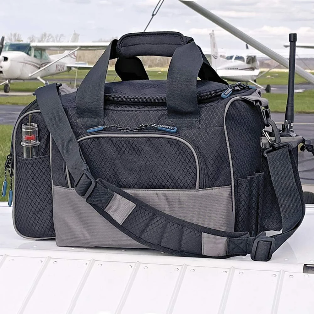 Flight Gear Crosswind Bag Large Durable Polyester Lining Custom Logo Business Travel Pilot Flight Bag with Zipper Closure