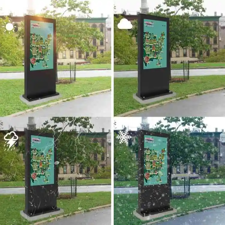 360SPB OFS75A 75 inch digital signage and displays sign display  for outdoor advertising equipment