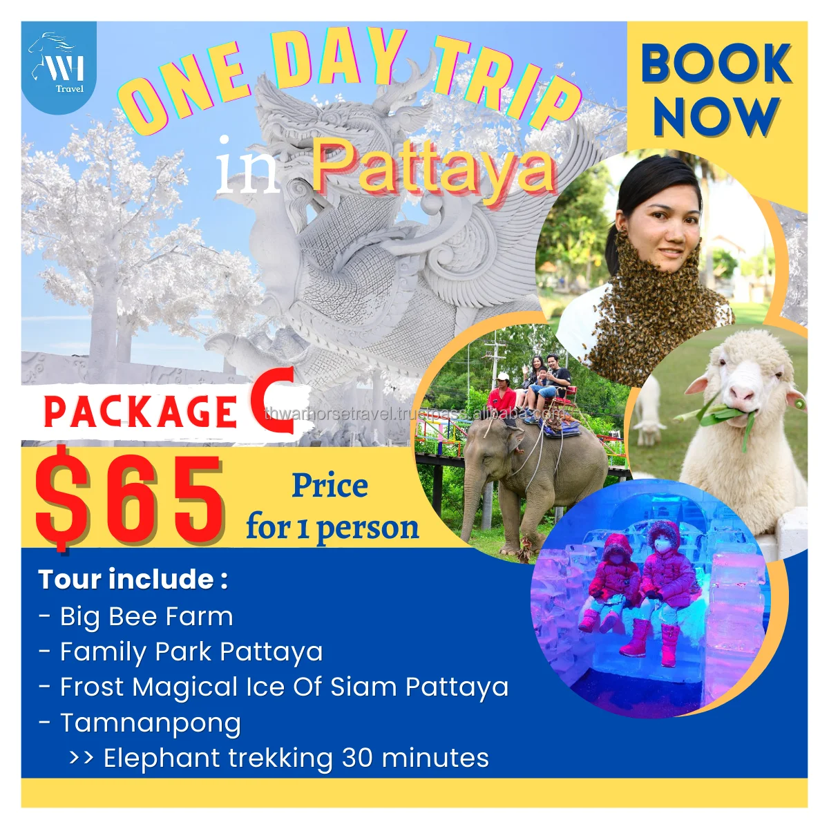 Package C One day trip in Pattaya (Thailand) Travel packages Pattaya Travel Adventure