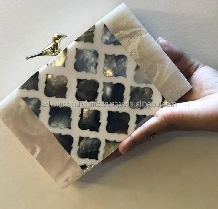 Factory direct wholesale brand new resin women clutch evening bag hot selling in Bahrain at affordable price by LUXURY CRAFTS
