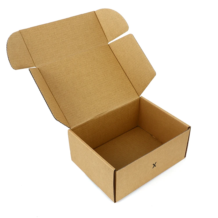 custom recyclable cardboard corrugated boxes folding paper shoes clothes packaging shipping boxes