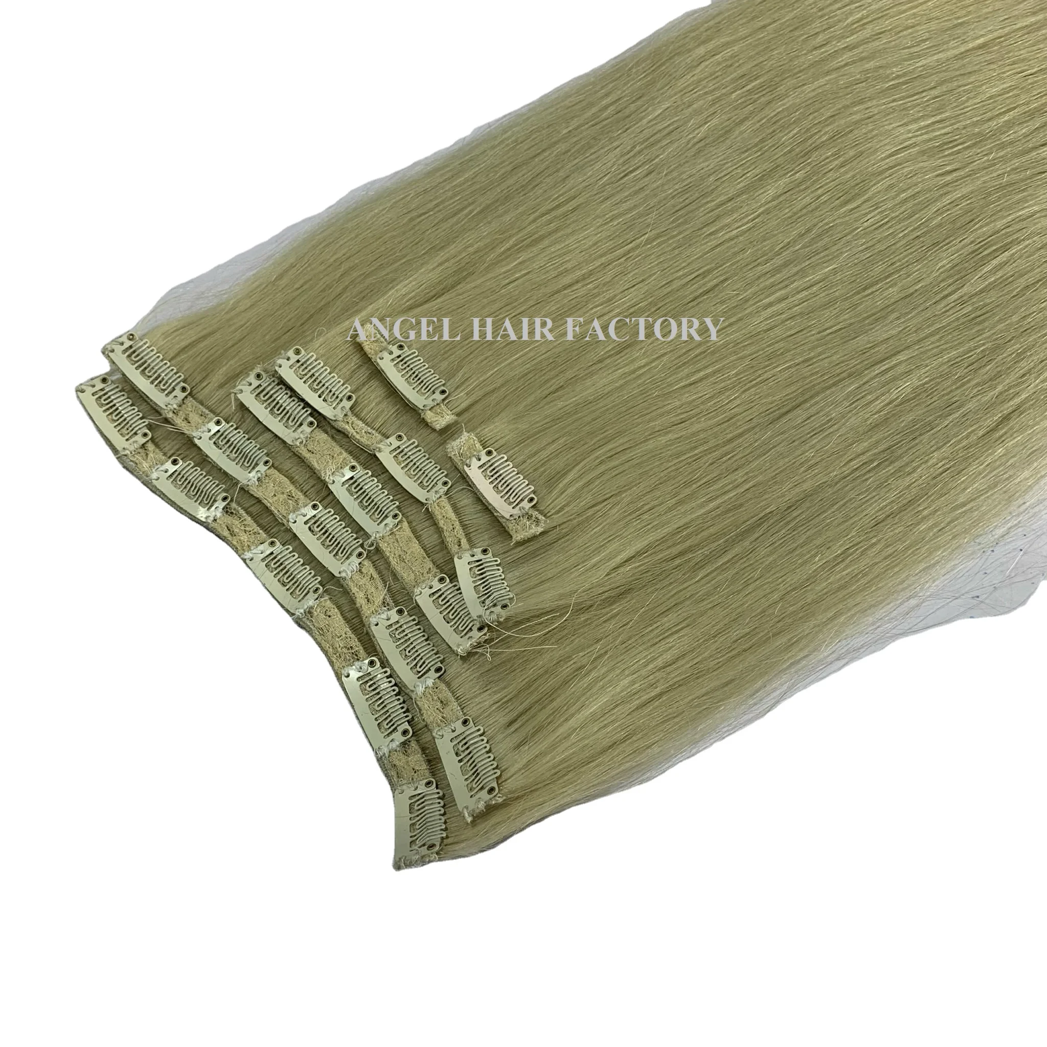 Hot sale Human Hair Clip in Extension Natural Black 100% Raw Virgin hair Grade 8A 9A Super Smooth