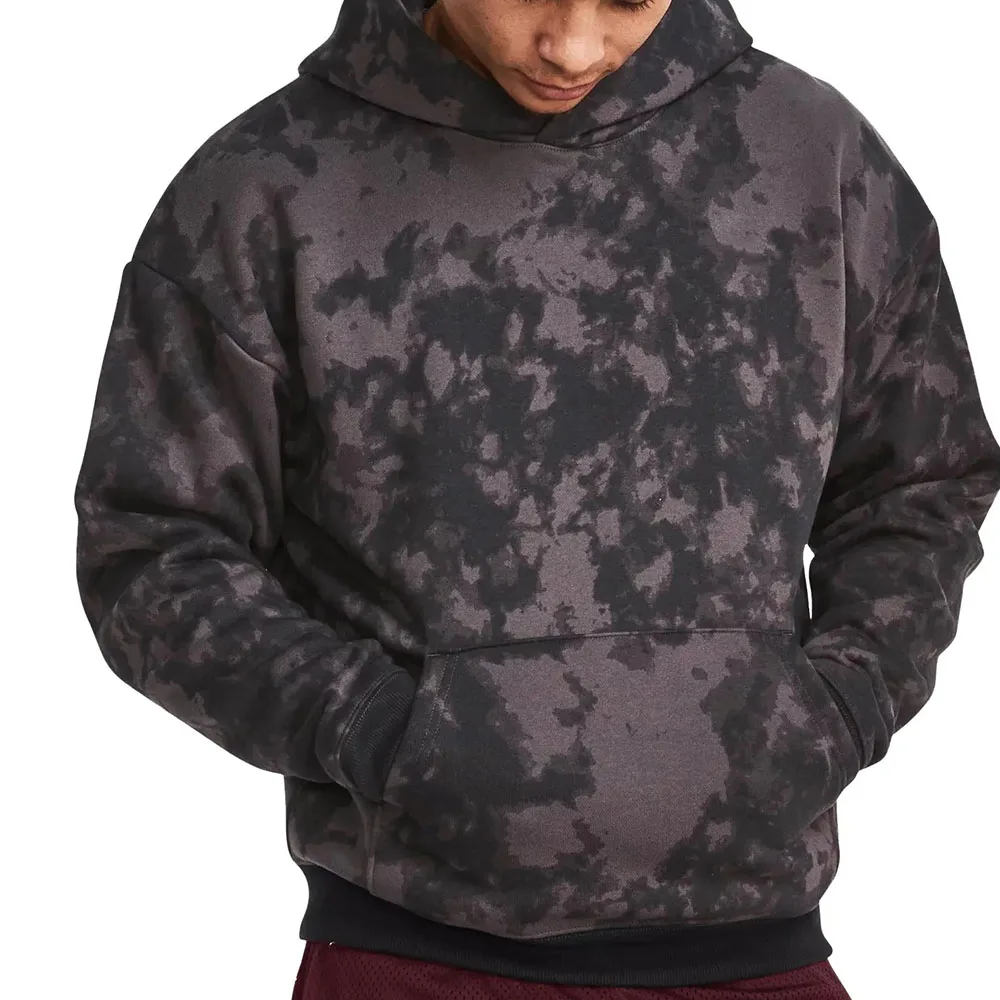 Clothing manufacturers custom made sublimation printed polyester cotton hoodie for men