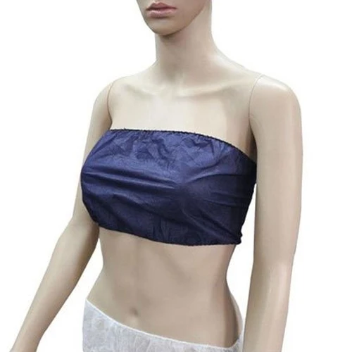 Multiple colors Non Woven Disposable Bra For Travel Single Use Women Disposable Bra for Beauty Salon With Custom Size