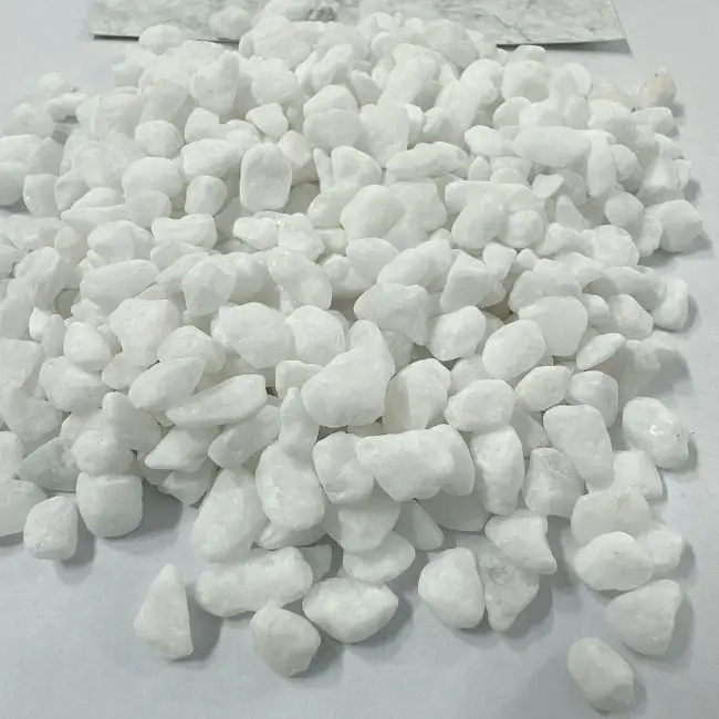 Top Quality Snow White Pebble Stone Hot Selling Viet Nam Natural Stone Snow White for Decoration