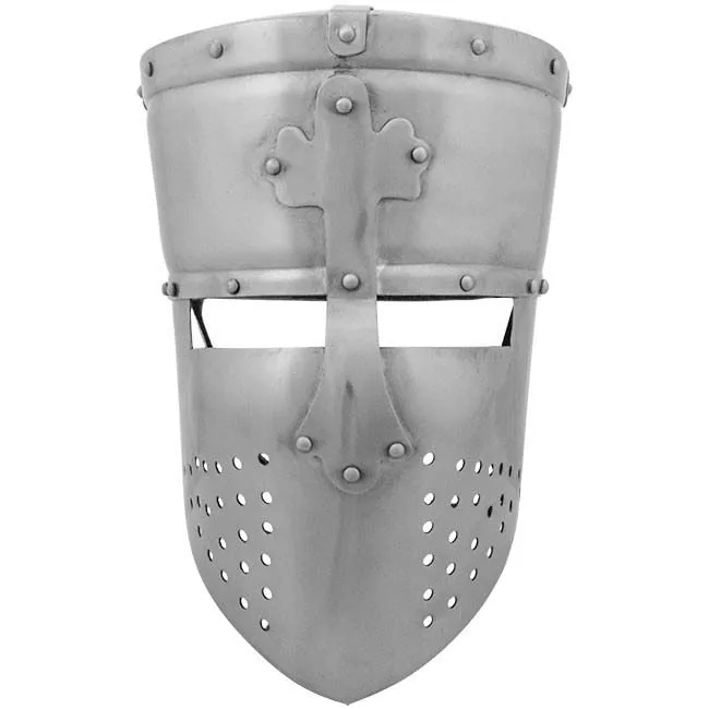 Templar Transitional Helmet - 18 gauge Explore History with our Handcrafted Replica | Perfect for Reenactments and Collectors