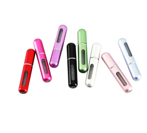 Top Quality 5ml Perfume Bottle Mini Metal Sprayer Refillable Aluminum Perfume Atomizer Travel Size