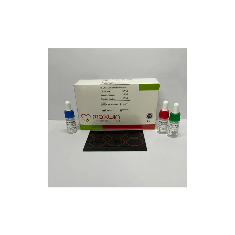 Worldwide Exporting Outstanding Quality Product of Maxwin C-REACTIVE Protein CRP LATEX Reagent Slide Test Kit at Wholesale Price
