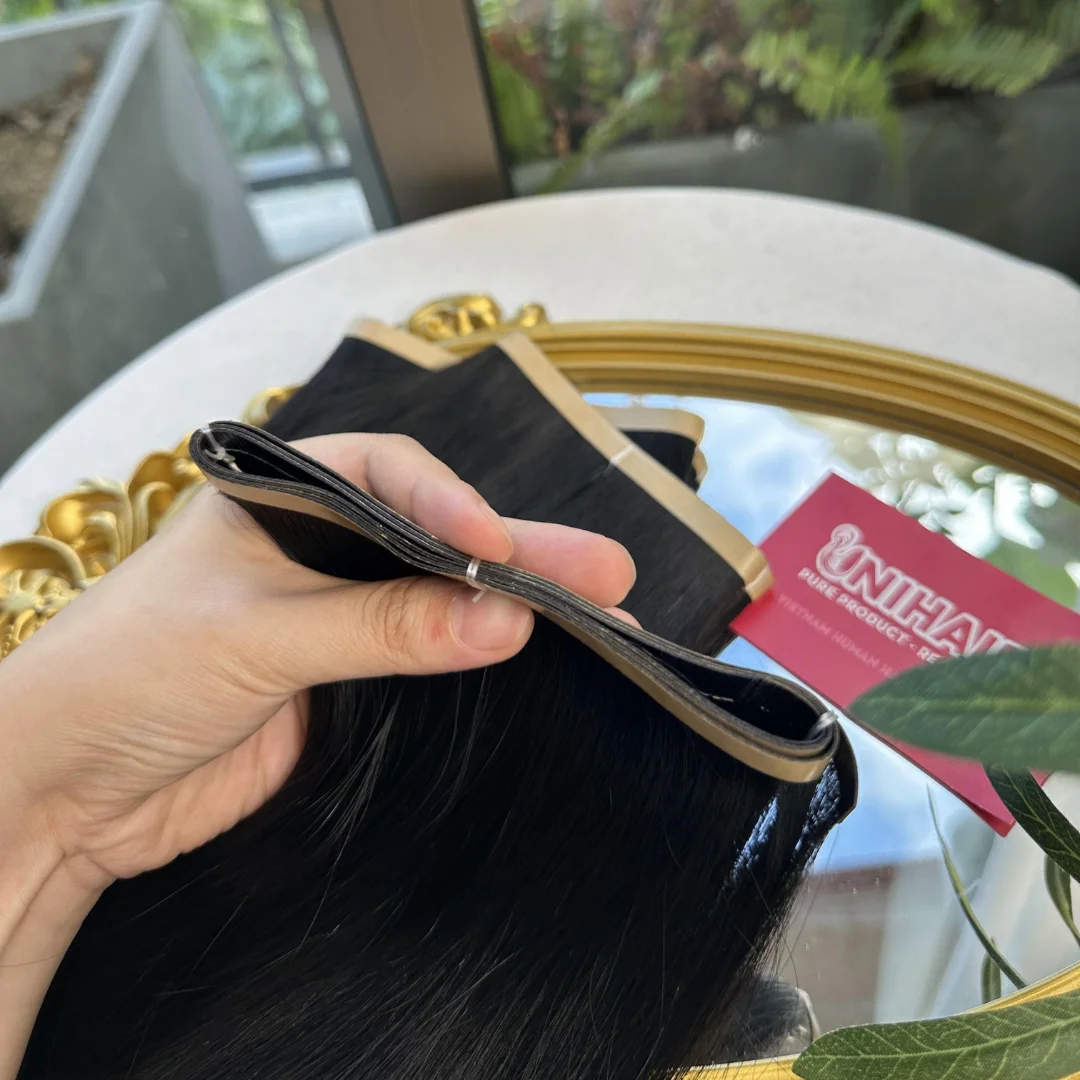 Best Selling One Sided Tape Ins Extension, Adhesive Human Hair Extension, Skin Tape in Human Remy Hair Extens Long Tape