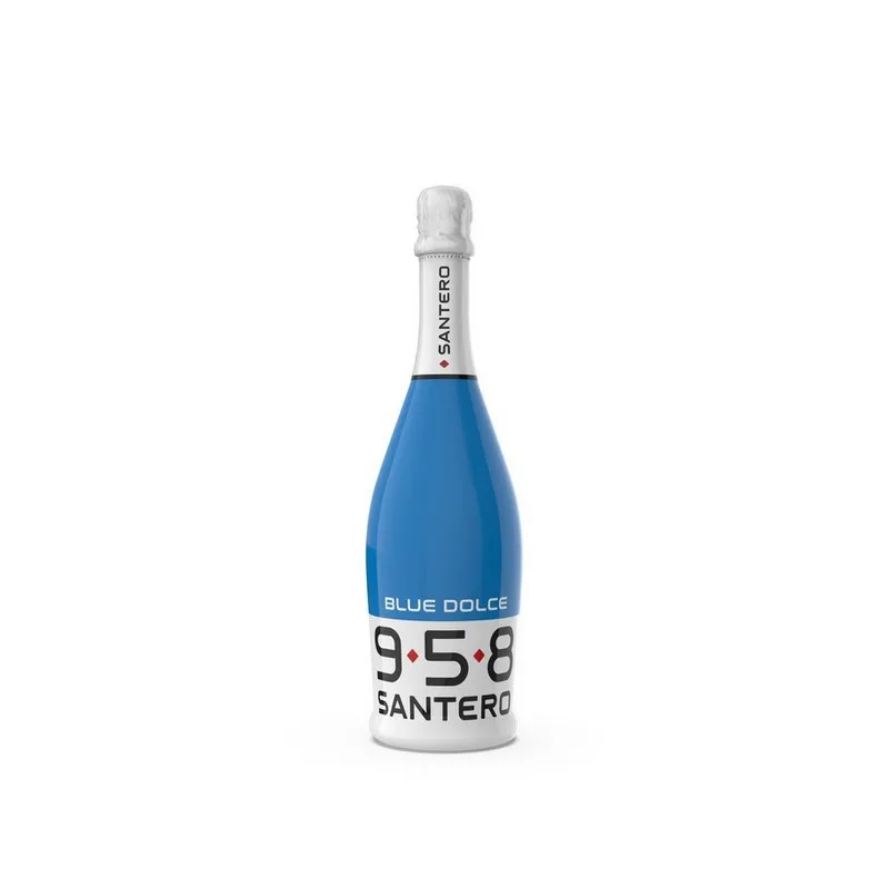 958 SANTERO BLUE DOLCE, sweet, sparkling wine, 750ml, 25.36 oz, alcohol percentage 6,5%, rich in floral and fruity hints