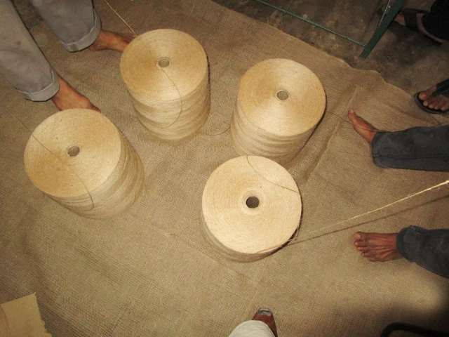 8lbs 1 ply CRM quality jute yarn 100% jute export trade associate made in Bangladesh eta