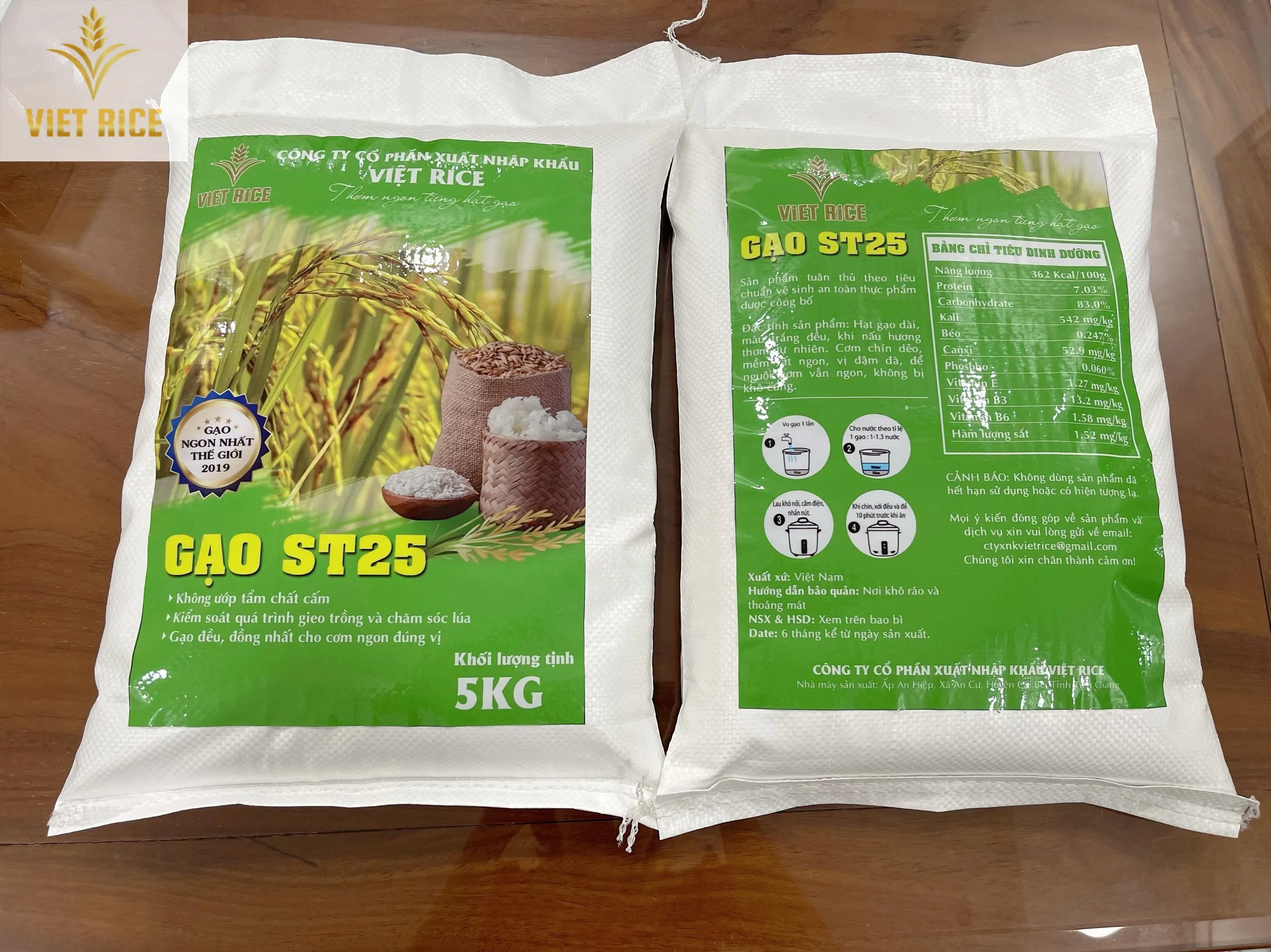 VIETRICE - ST25 RICE 5% BEST RICE RICE GREAT CHOICE FOR CUSTOMERS CONTACT ME FOR BEST PRICE AT THE FACTORY +848294060