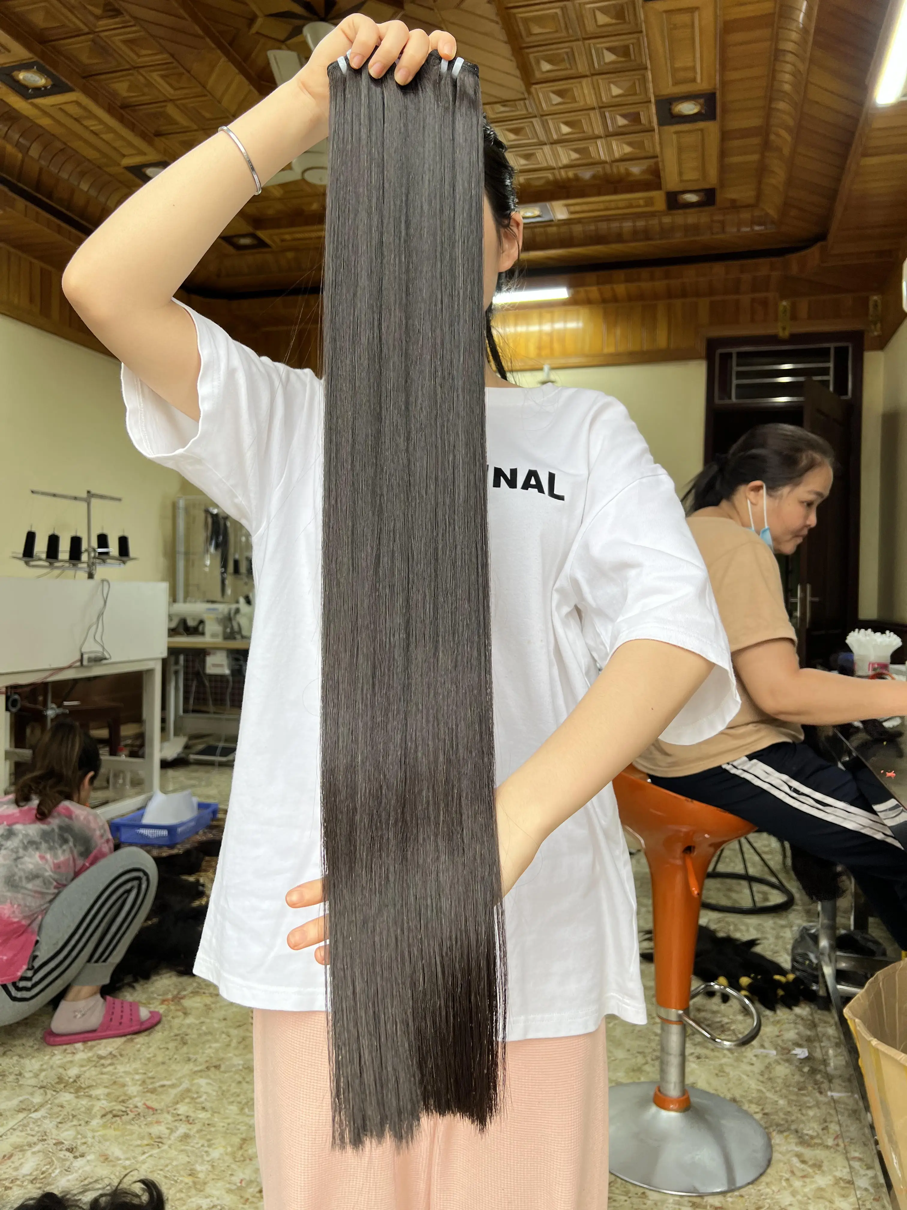 Top 2023 Super Double Drawn Vietnamese Virgin Human Hair 12A Grade Bone Straight Vietnam Human Hair Extension, Bundle Raw Vietna