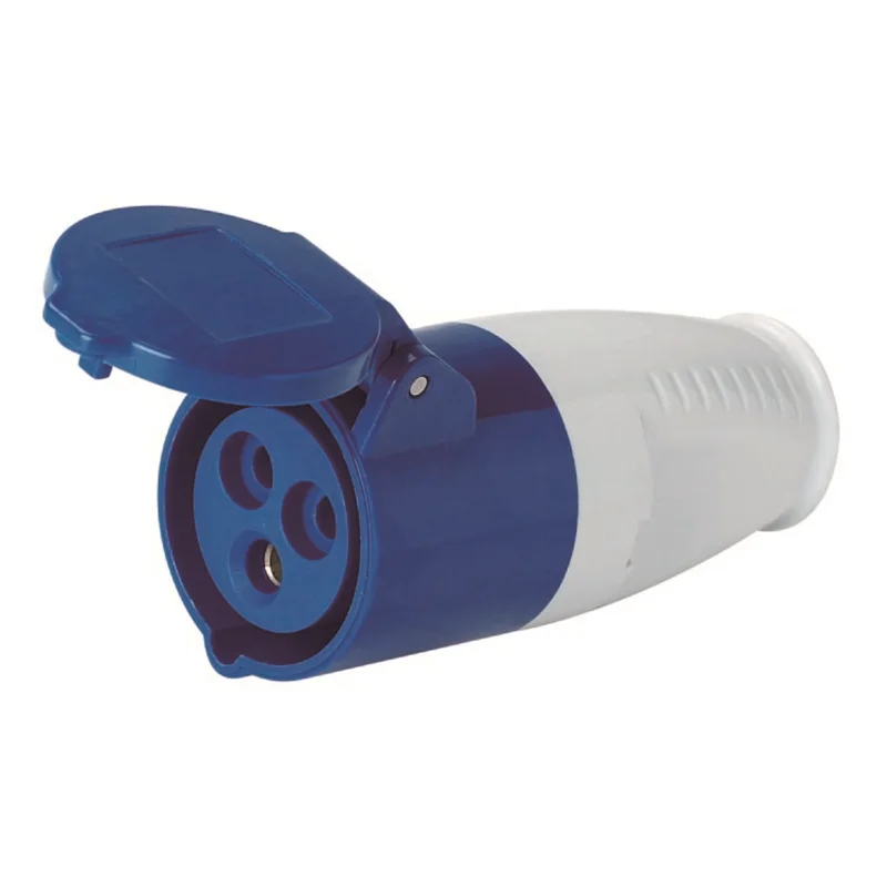 3-pole 0.15m Caravan CEE Industrial Extension Cables Adapter Cable with CEE Coupling and Safety Plug