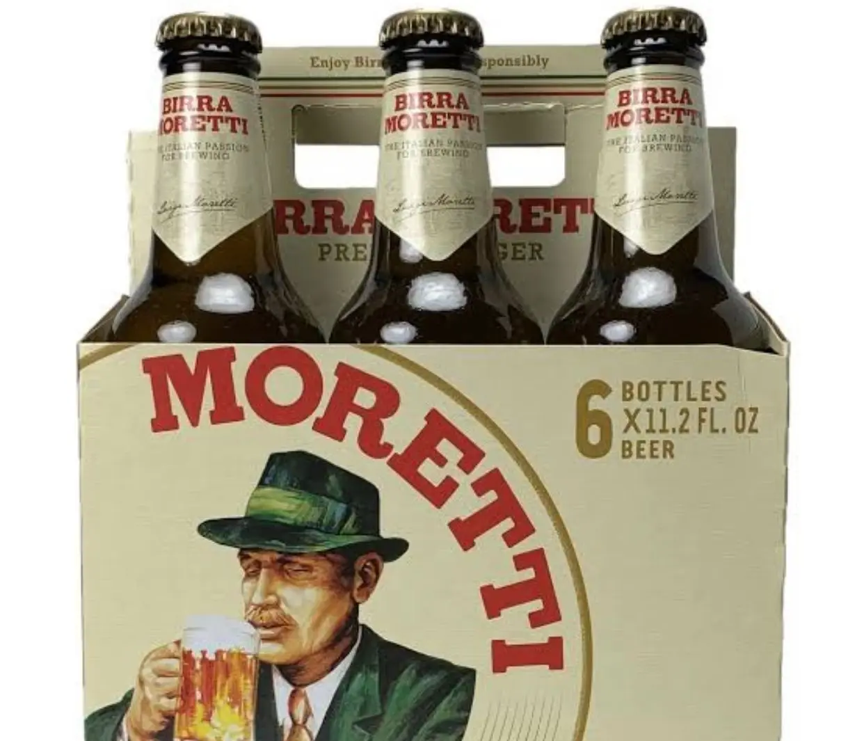 Birra Moretti is a genuine beer produced
