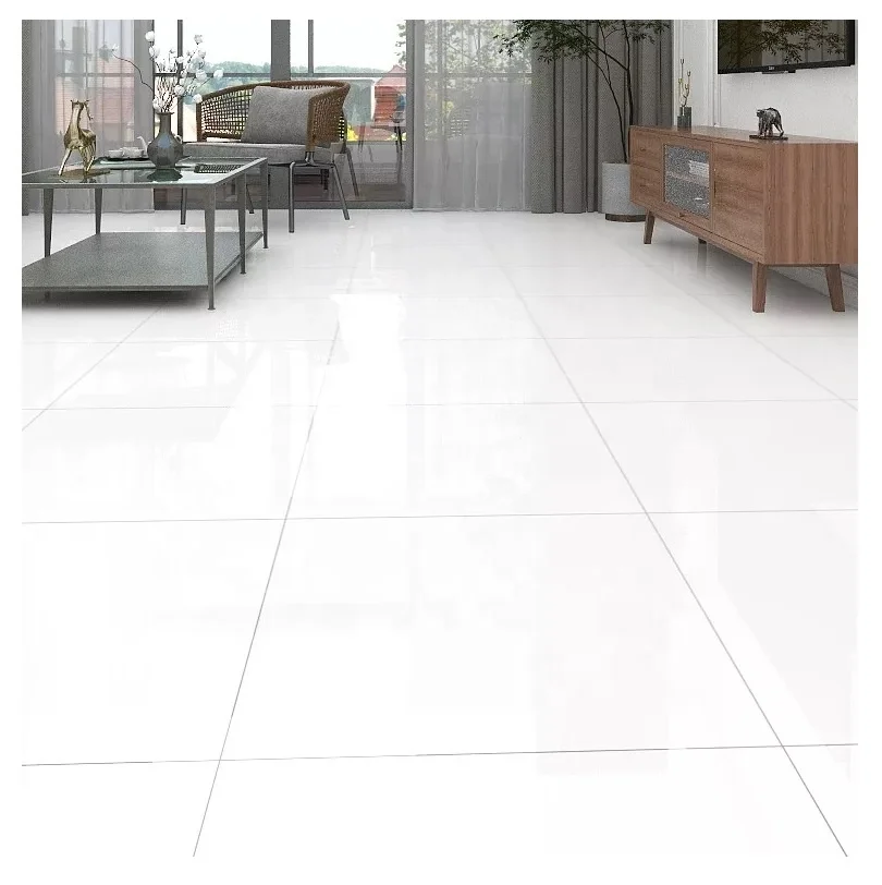 Black White Glazed Porcelain Tiles 60*120cm Pure Black and White 60*60cm Ultra Modern Traditional Black White Worldwave