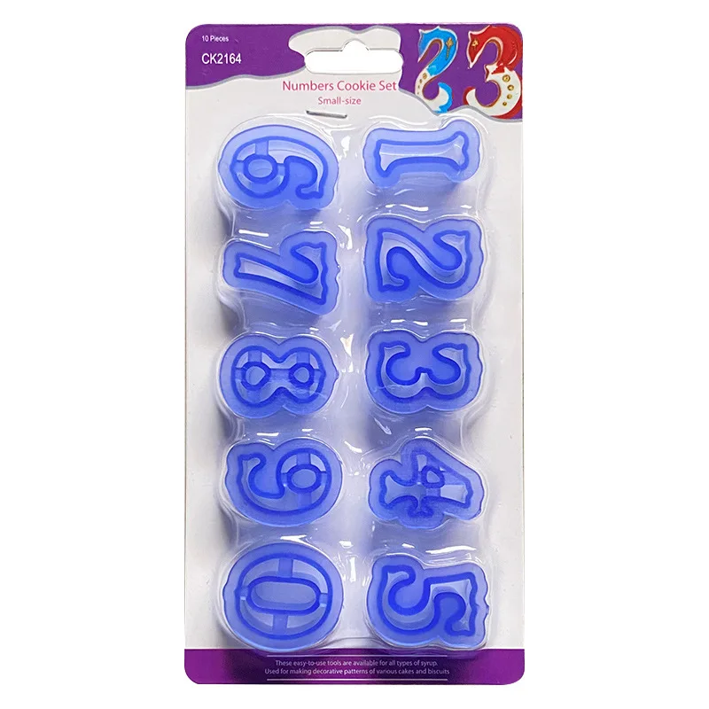 W72 alphabet number cookie cutter fondant stamp plastic embosser cake molds fondant mold tool cake chocolate