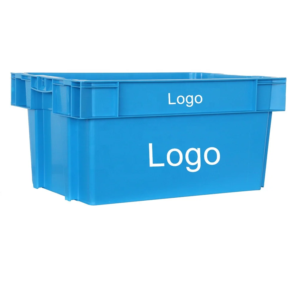 Heavy duty logistic Industrial warehouse supermarket vegetable fruit storage plastic stack and nest totes