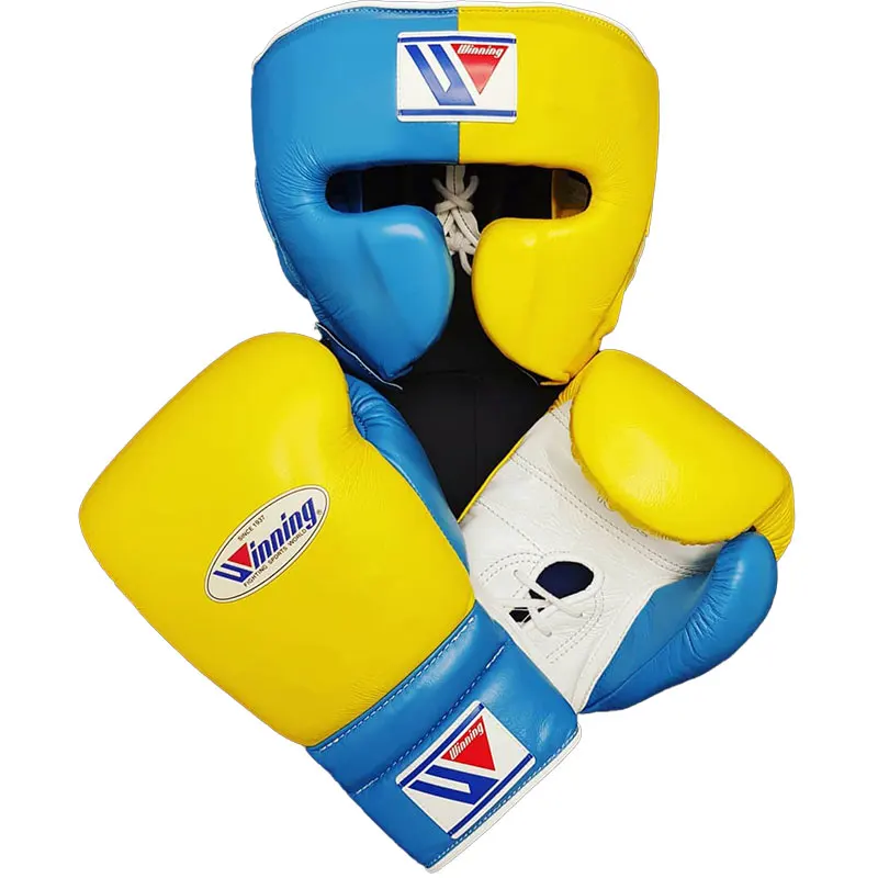 New arrival Boxing Gloves Custom Made logo With Genuine leather Winning New Professional Winning Boxing Gloves Gear Leather Set