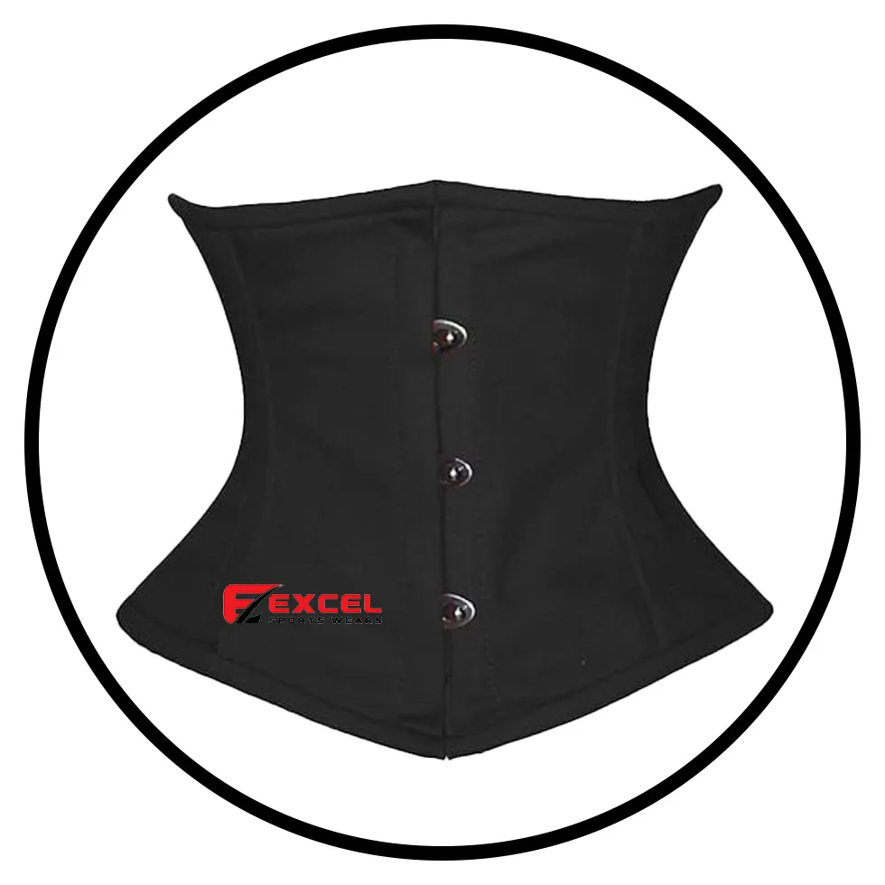 Customized Design Corset Premium Quality Double Steel Boned Waist Training Cincher Waspie Under bust Tight Shaper Cotton Corset.