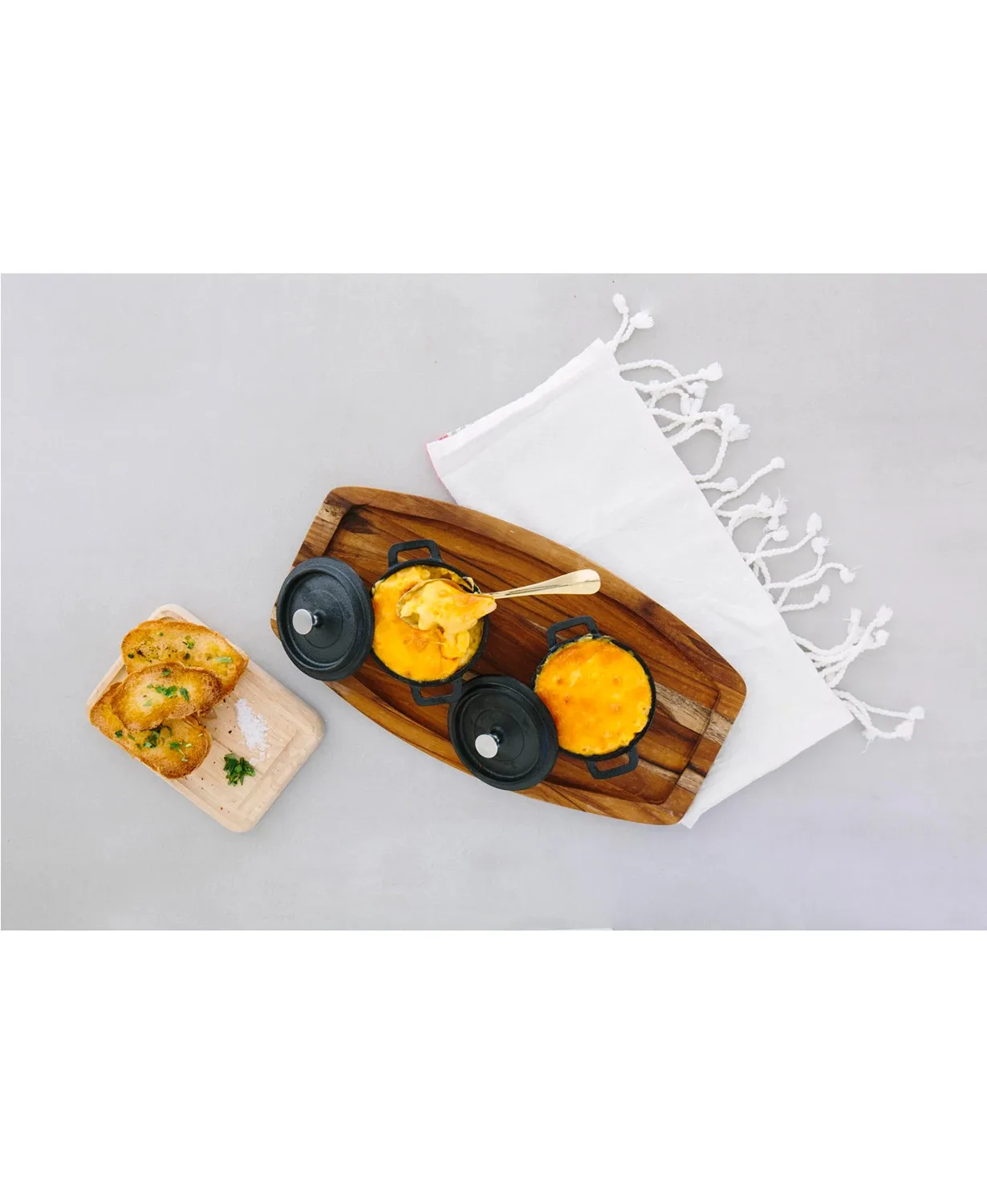 8Ounce Pre-seasoned Cast Iron Round Cocotte with Lid  Nonstick Mini Dutch Oven with Wooden Base Cookware for Roasting Baking Pot